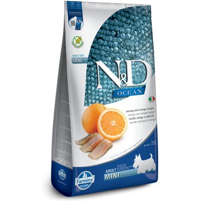 Farmina Farmina Natural & Delicious Wild Herring Grain-Free Mini Breed Formula Dry Dog Food, 15.4-lb bag