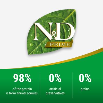 Show full view: Farmina N&D Prime Boar & Apple Grain-Free Wet Cat Food, 2.46-oz can, case of 6 slide 4 of 10