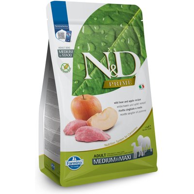 Farmina Farmina N&D Prime Boar & Apple Medium & Maxi Adult Grain-Free Dry Dog Food, 5.5-lb bag