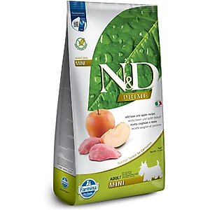 Farmina Natural & Delicious Wild Boar Grain-Free Mini Breed Formula Dry Dog Food, 15.4-lb bag