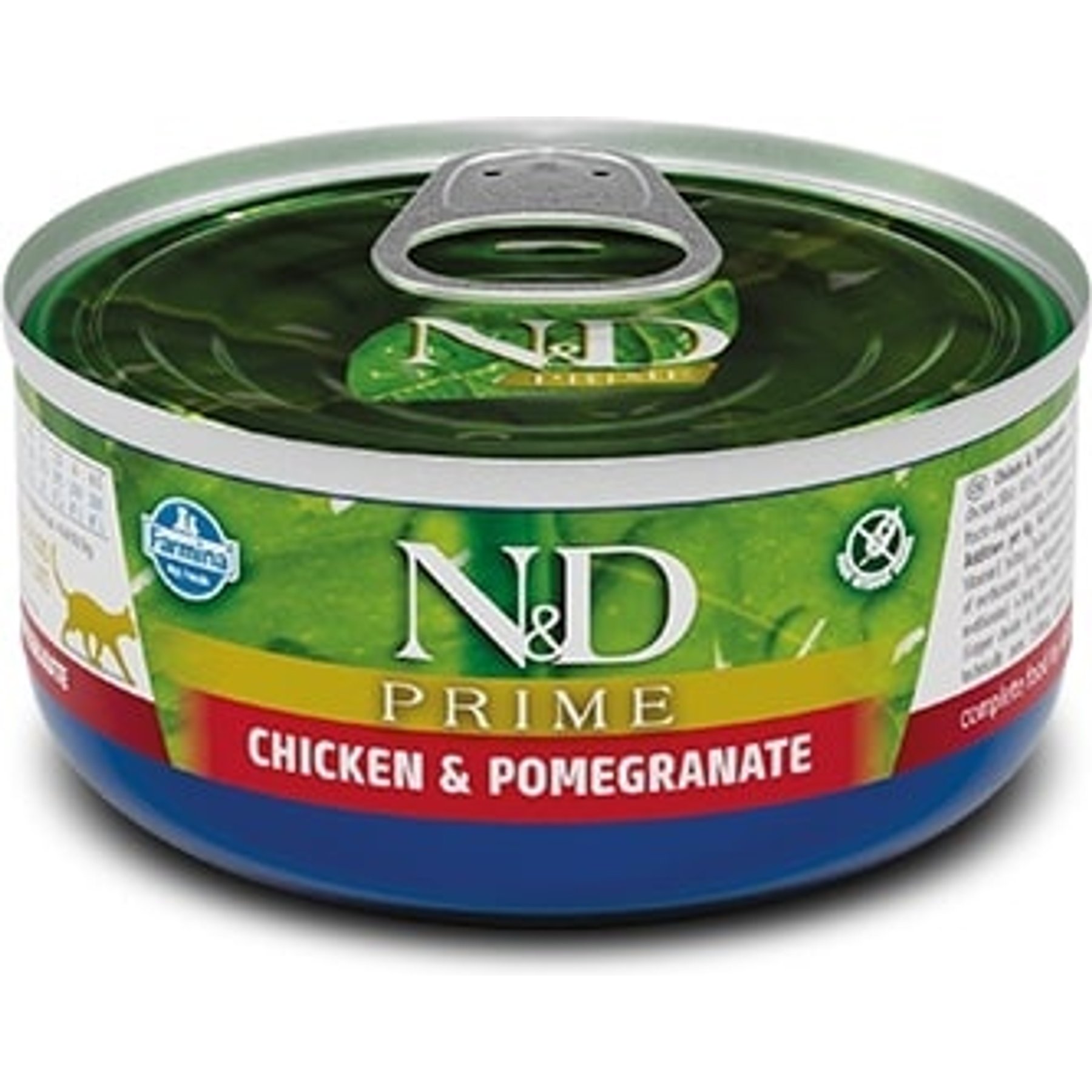 Farmina N&D Prime Chicken & Pomegranate Grain-Free Wet Cat Food, 2.46-oz can, case of 6
