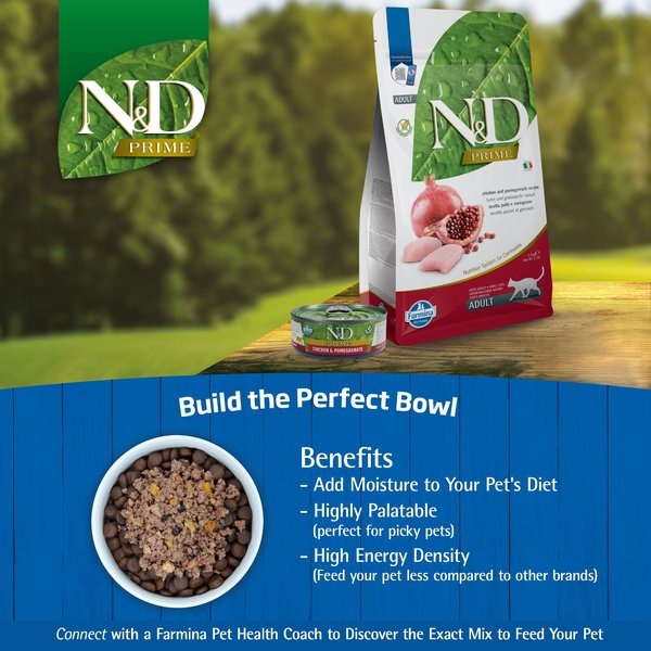 Farmina N&D Prime Chicken & Pomegranate Recipe Neutered Dry Cat Food