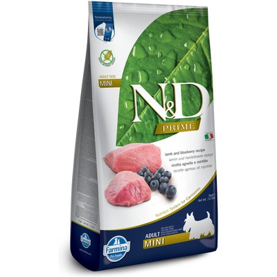 Farmina Farmina N&D Prime Lamb & Blueberry Recipe Adult Mini Dry Dog Food, 15.4-lb bag