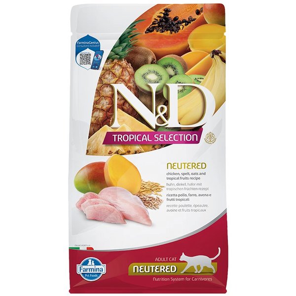 Farmina N&D Tropical Selection Chicken Neutered Dry Cat Food
