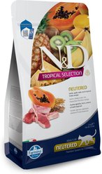 Farmina N&D Tropical Selection Lamb Neutered Dry Cat Food, 3.3-lb bag