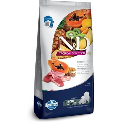 Farmina Farmina N&D Tropical Selection Lamb Puppy Medium & Maxi Dry Dog Food, 22-lb bag