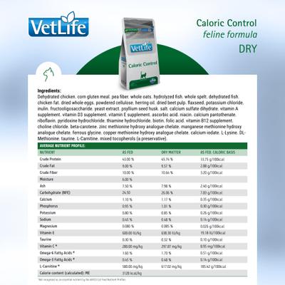 Show full view: Farmina Vet Life Caloric Control Feline Dry Cat Food, 4.4-lb bag slide 6 of 10