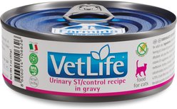 Farmina Vet Life Cat Urinary St/Control Recipe In Gravy Wet Cat Food, 3-oz can, case of 12