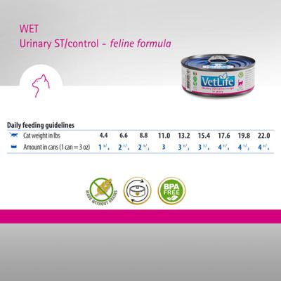 Show full view: Farmina Vet Life Cat Urinary St/Control Recipe In Gravy Wet Cat Food, 3-oz can, case of 12 slide 7 of 11