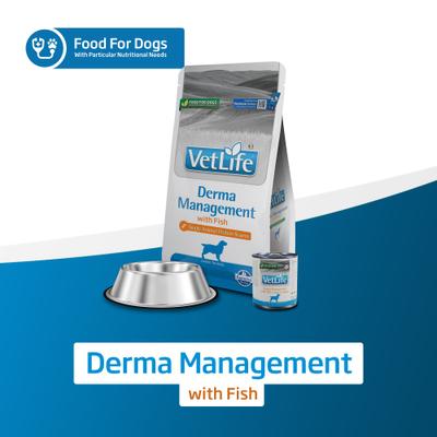 Show full view: Farmina Vet Life Derma Man Fish Canine Dry Dog Food, 4.4-lb bag slide 8 of 9
