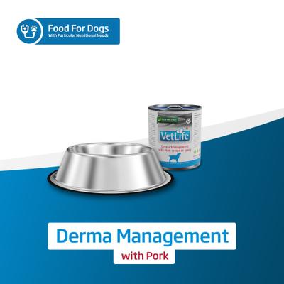 Show full view: Farmina Vet Life Derma Management Pork Canine Wet Dog Food, 10.58-oz can, case of 6 slide 8 of 9