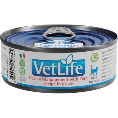 Farmina Vet Life Farmina Vet Life Derma Management Pork Feline Wet Cat Food, 3-oz can, case of 12