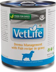 Farmina Vet Life Derma Management with Fish Recipe In Gravy Wet Dog Food, 10.6-oz can, case of 6