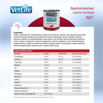 Show full view: Farmina Vet Life Gastrointestinal Recipe Wet Dog Food, 10.6-oz can, case of 6 slide 6 of 10