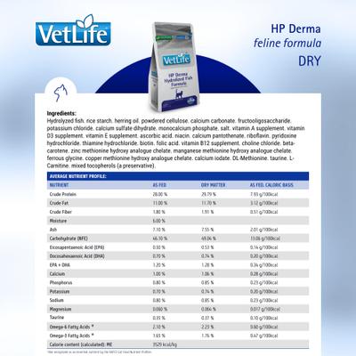 Show full view: Farmina Vet Life Hydrolyzed Protein Derma Feline Dry Cat Food, 4.4-lb bag slide 6 of 11