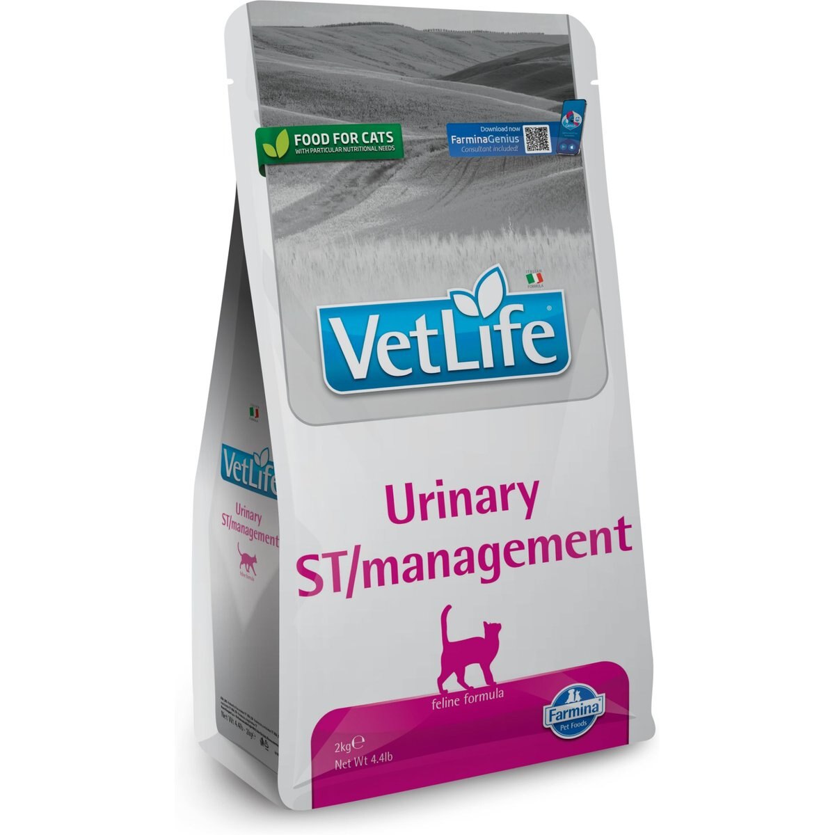 Farmina Vet Life Urinary St Management Feline Dry Cat Food, 4.4-lb bag