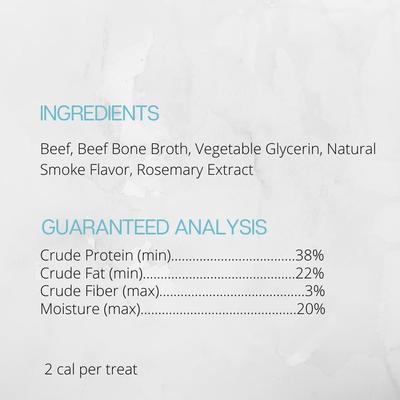 Show full view: Farmland Traditions Tiny Loves Beef with Bone Broth Flavored Jerky Dog Treats, 12-oz pouch, 1 count slide 4 of 5