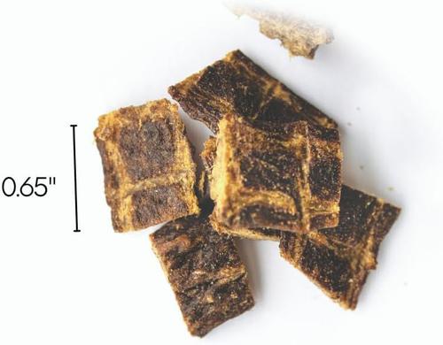 Show full view: Farmland Traditions Tiny Loves Beef with Bone Broth Flavored Jerky Dog Treats, 32-oz bag, 1 count slide 4 of 5