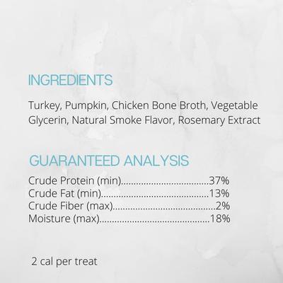 Show full view: Farmland Traditions Tiny Loves Turkey & Pumpkin with Bone Broth Flavored Jerky Dog Treats, 16-oz pouch, 1 count slide 4 of 5