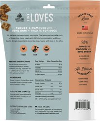 Farmland Traditions Tiny Loves Turkey & Pumpkin with Bone Broth Flavored Jerky Dog Treats, 6-oz pouch, 1 count slide 2 of 4