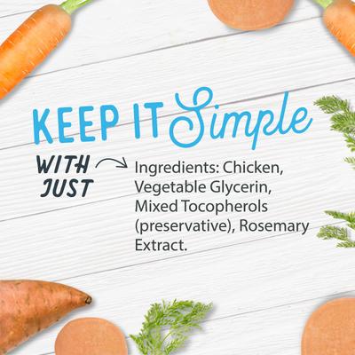 Show full view: Farmland Traditions USA Dogs Love Chicken Grain-Free Jerky Patties Dog Treats, 6-oz bag slide 6 of 9