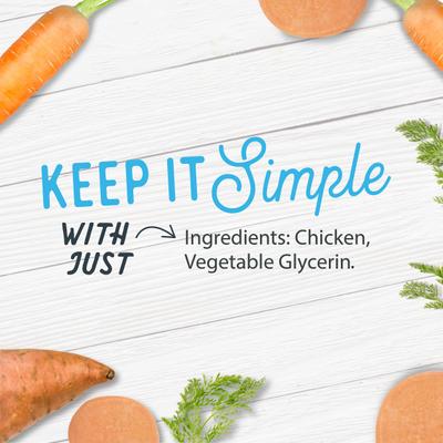 Show full view: Farmland Traditions USA Dogs Love Chicken Grain-Free Jerky Strips Dog Treats, 3-lb bag slide 5 of 8