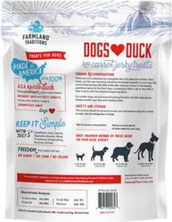 Farmland Traditions USA Dogs Love Duck & Carrots Grain-Free Jerky Dog Treats, 5-oz bag slide 2 of 7
