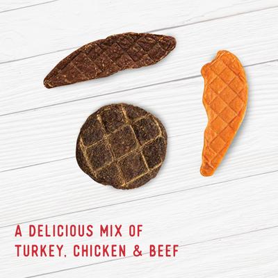 Show full view: Farmland Traditions USA Dogs Love Variety Grain-Free Jerky Dog Treats, 3-lb bag slide 4 of 8