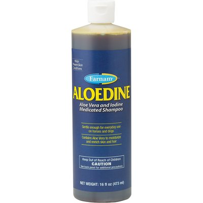 Farnam Farnam Aloedine Aloe Vera & Iodine Medicated Dog & Horse Shampoo, 16-fl oz bottle
