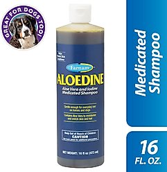 Farnam Aloedine Aloe Vera & Iodine Medicated Dog & Horse Shampoo, 16-fl oz bottle slide 2 of 2