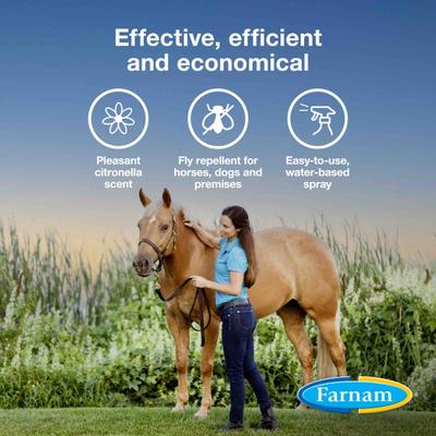 Show full view: Farnam Bronco e Citronella Scented Equine Fly Spray, 1-gal bottle slide 3 of 12