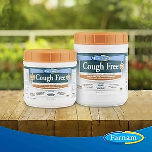 Farnam Cough Free Equine Respiratory Health Pellets Horse Supplement, 2.5-lb jar, 70 Day Supply