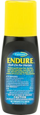 Show full view: Farnam Endure Horse Roll-On Fly Repellent, 3-fl oz bottle, bundle of 2 slide 2 of 9
