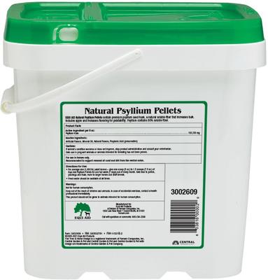 Show full view: Farnam Equi Aid Natural Psyllium Fiber Pellets Apple/Molasses Flavor Horse Supplement, 10-lb bucket slide 2 of 6