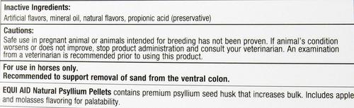 Show full view: Farnam Equi Aid Natural Psyllium Fiber Pellets Apple/Molasses Flavor Horse Supplement, 5-lb bucket slide 3 of 6