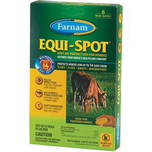 Farnam Equi-Spot Horse Spot-On Fly Control, 0.34-oz bag, 3 treatments