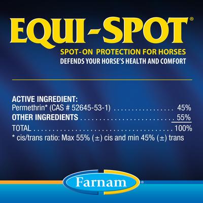 Show full view: Farnam Equi-Spot Horse Spot-On Fly Control, 12 treatments slide 6 of 10