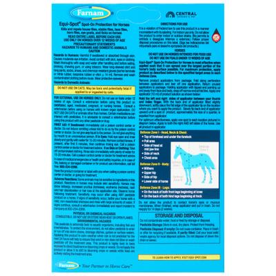 Show full view: Farnam Equi-Spot Horse Spot-On Fly Control, 6 treatments slide 2 of 10