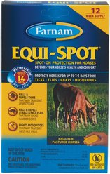 Farnam Equi-Spot Horse Spot-On Fly Control + SuperMask II Fly Mask Classic Collection slide 2 of 5