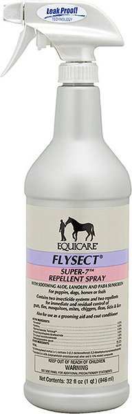 Show full view: Farnam Equicare Flysect Dog & Horse Repellent Spray, 32-fl oz bottle slide 1 of 10