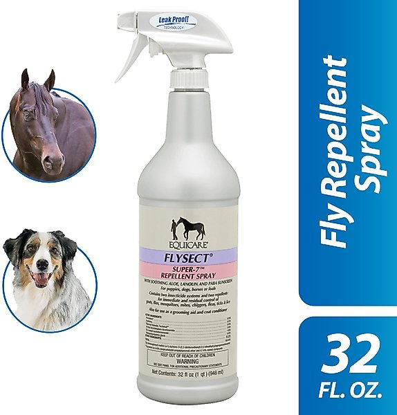 Show full view: Farnam Equicare Flysect Dog & Horse Repellent Spray, 32-fl oz bottle slide 4 of 10