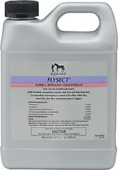 Farnam Equicare Flysect Super-C Repellent Concentrate Horse Insect Spray, 32-fl oz spray