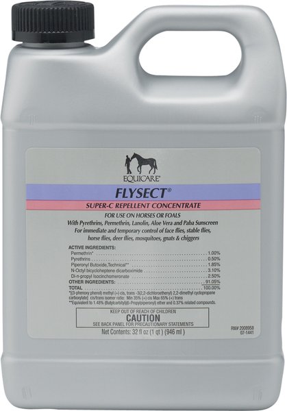 Farnam Equicare Flysect Super-C Repellent Concentrate Horse Insect Spray