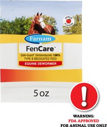 Farnam FenCare Safe-Guard Fenbendazole 1.96% Horse Dewormer, 5-oz bag