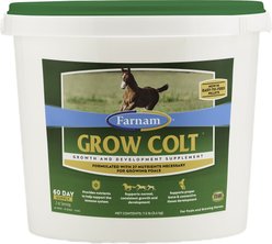 Farnam Grow Colt Growth & Development Pellets Horse Supplement, 7.5-lb tub slide 2 of 8