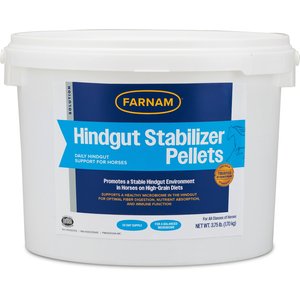 Farnam Hindgut Stabilizer Pellets Horse Supplement, 3.75-lb tub