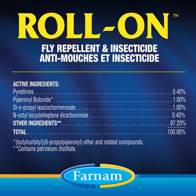 Show full view: Farnam Horse Roll-On Fly Repellent, 2-fl oz bottle, bundle of 2 slide 3 of 5