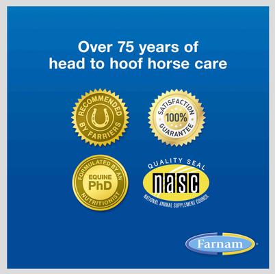 Show full view: Farnam Horseshoer's Secret Extra Strength Hay Flavor Pellets Horse Supplement, 3.75-lb bucket slide 6 of 11