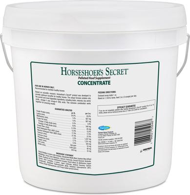Show full view: Farnam Horseshoer's Secret Pelleted Hoof Supplement Concentrate, Promotes Healthy Hoof Growth in Horses 11.25-lbs. slide 8 of 10