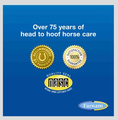Show full view: Farnam Horseshoer's Secret Pelleted Hoof Supplement Concentrate, Promotes Healthy Hoof Growth in Horses 3.75-lbs. slide 6 of 10